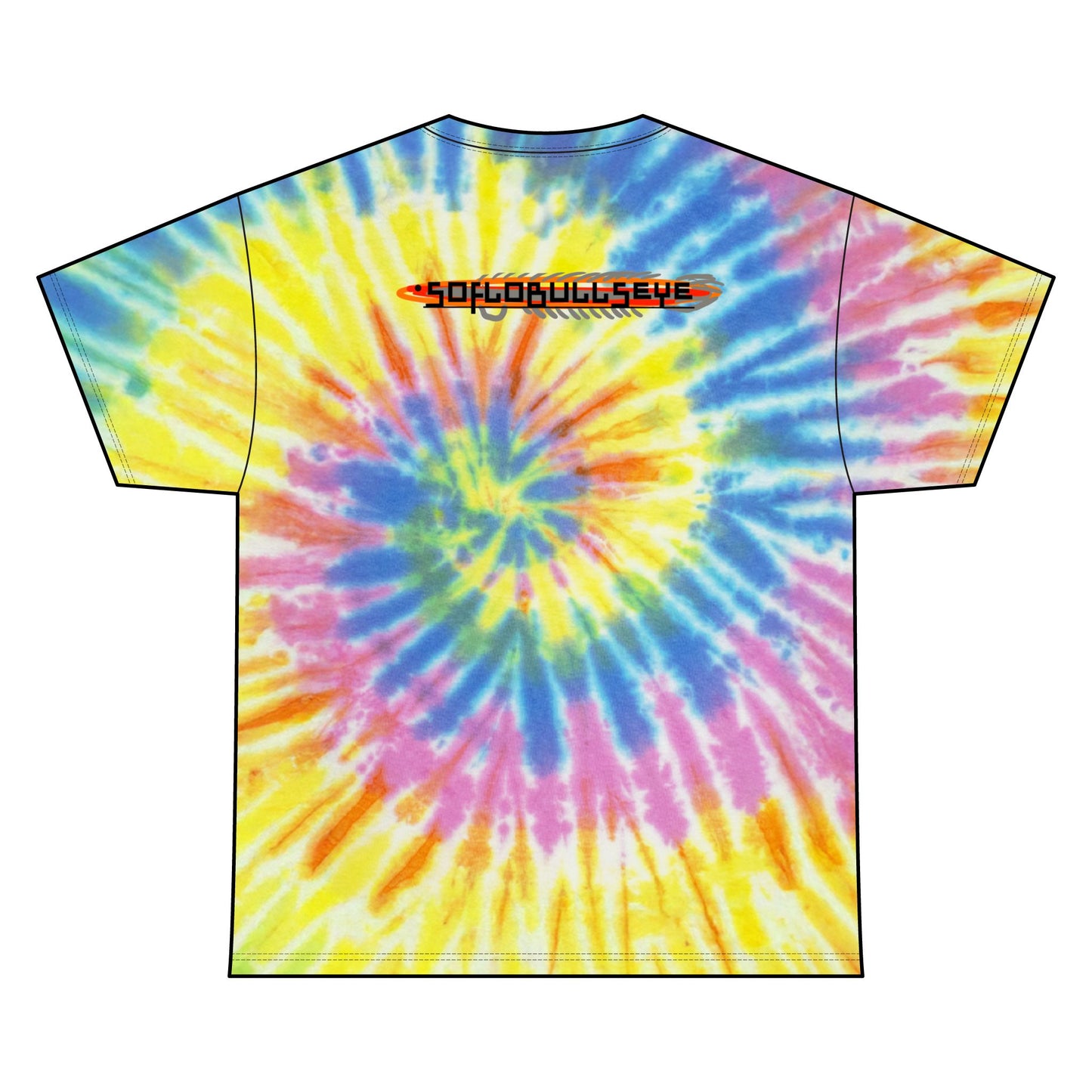 Litter Peacock Tie Dye Tee, Eco-Friendly Cotton Shirt
