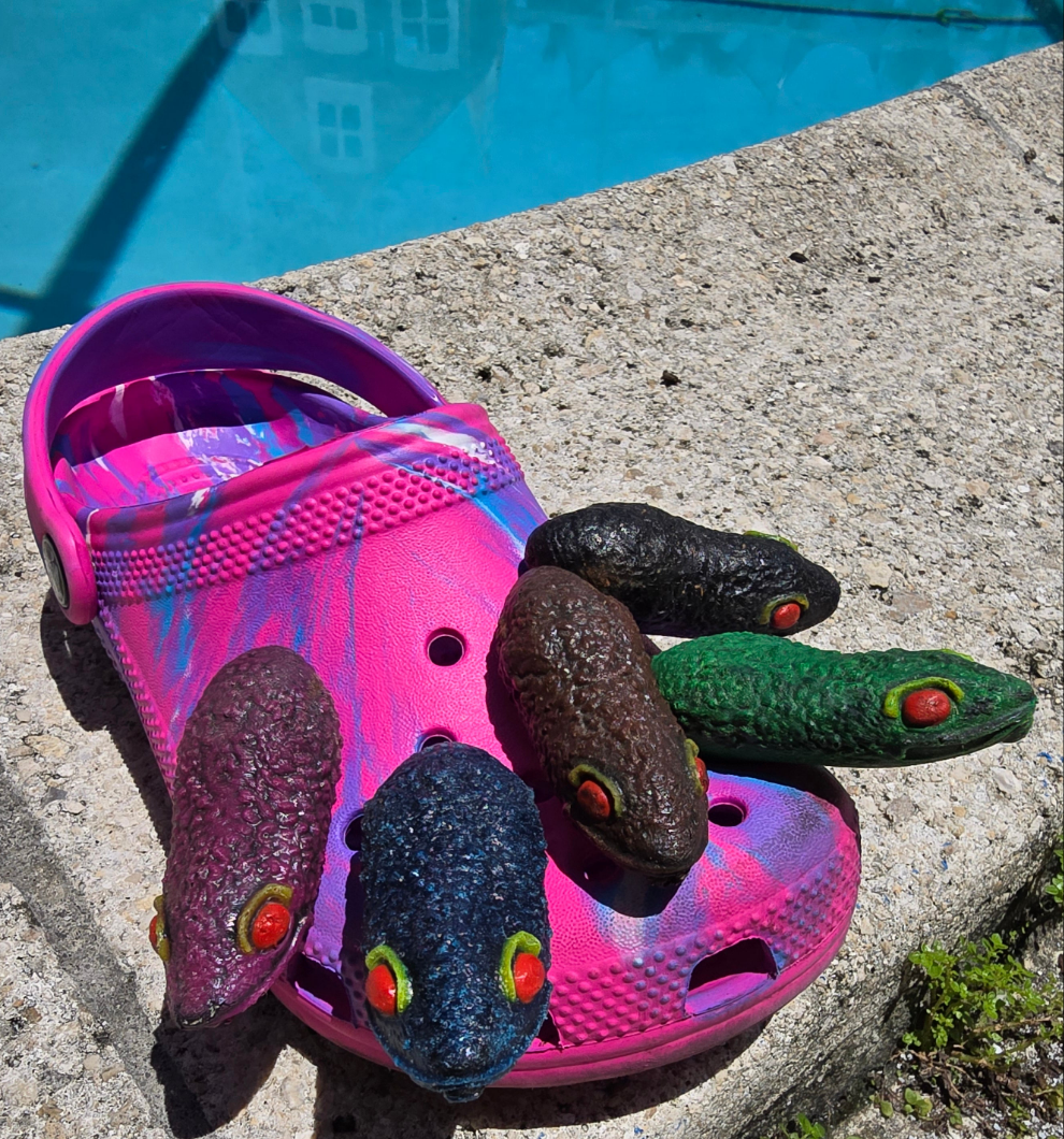 Frog Shoe Charms-jibitz
